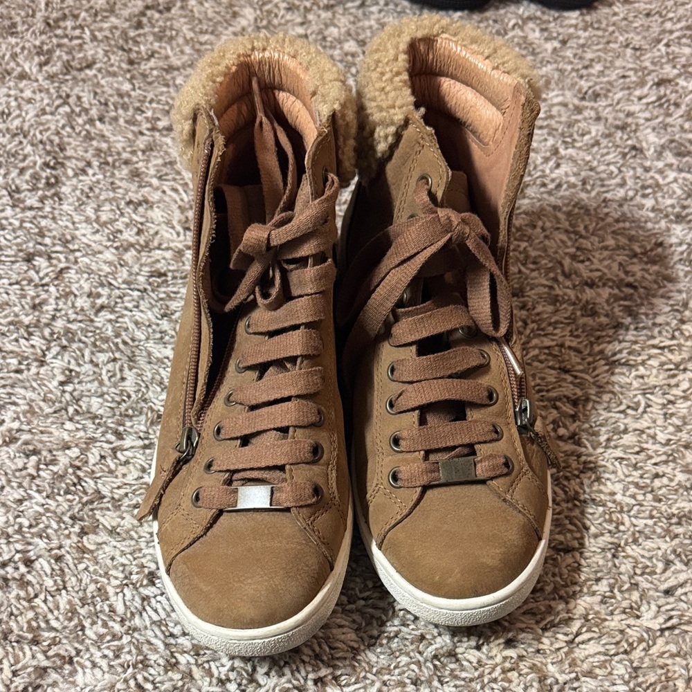 UGG Tan High-Top Women's Sneakers